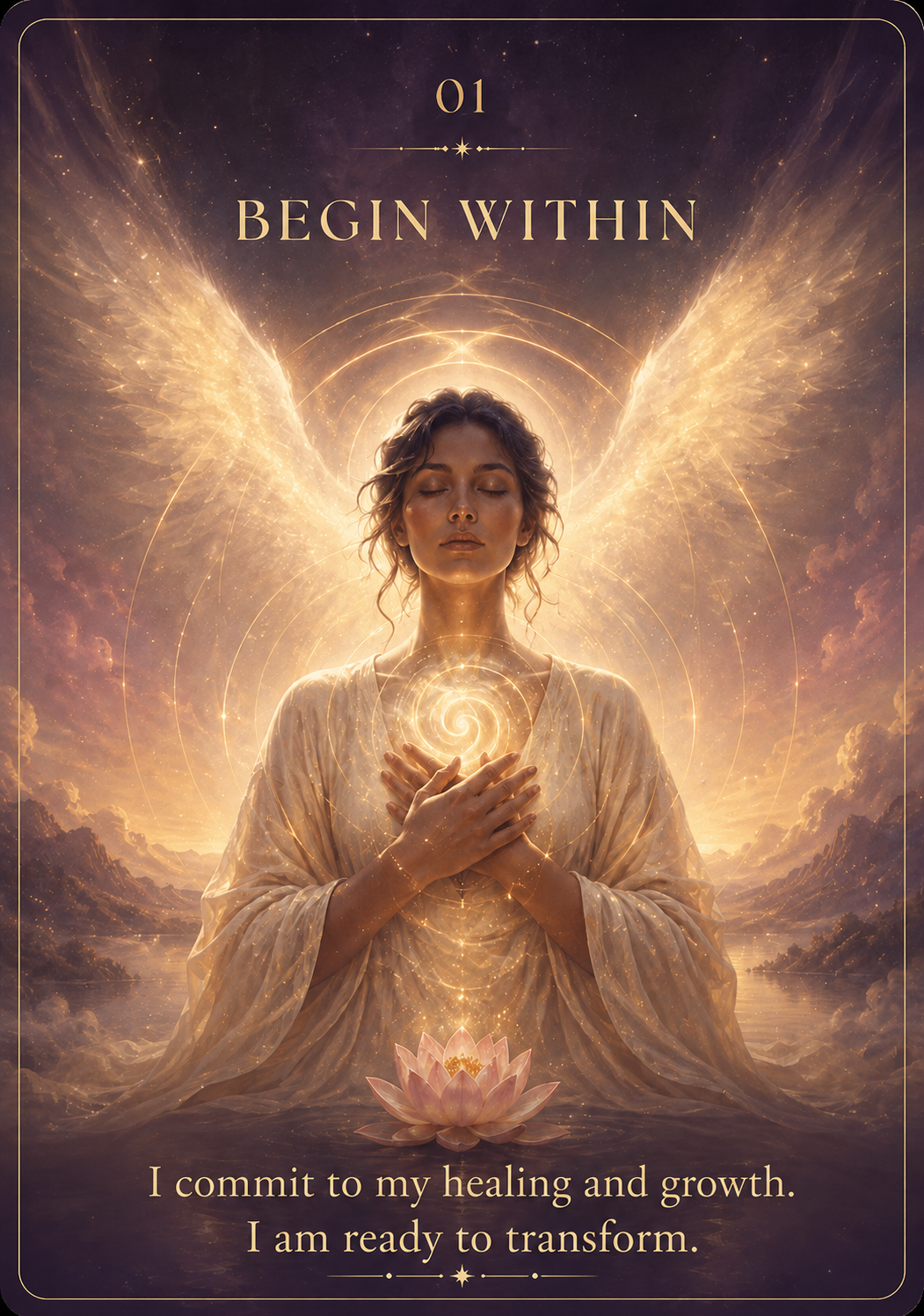 Heal card 01, Begin Within